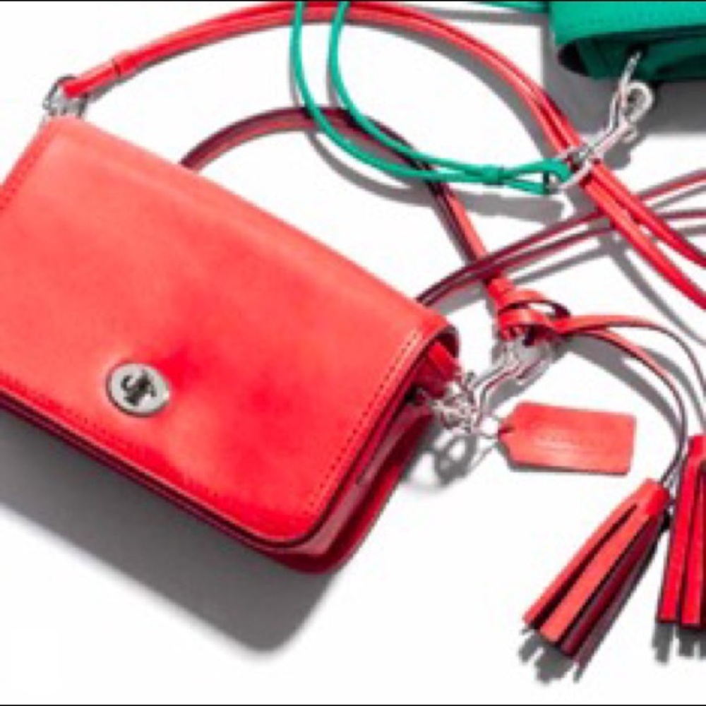 NEW Coach Red Crossbody Bag